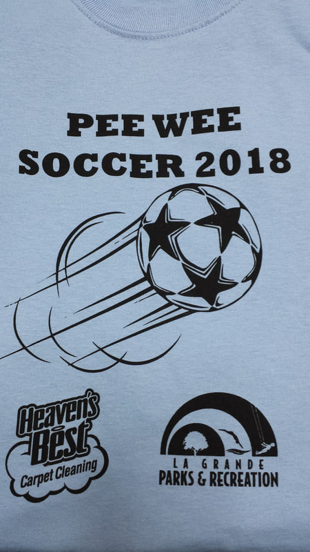 Pee Wee Soccer 2018 Custom Prints.